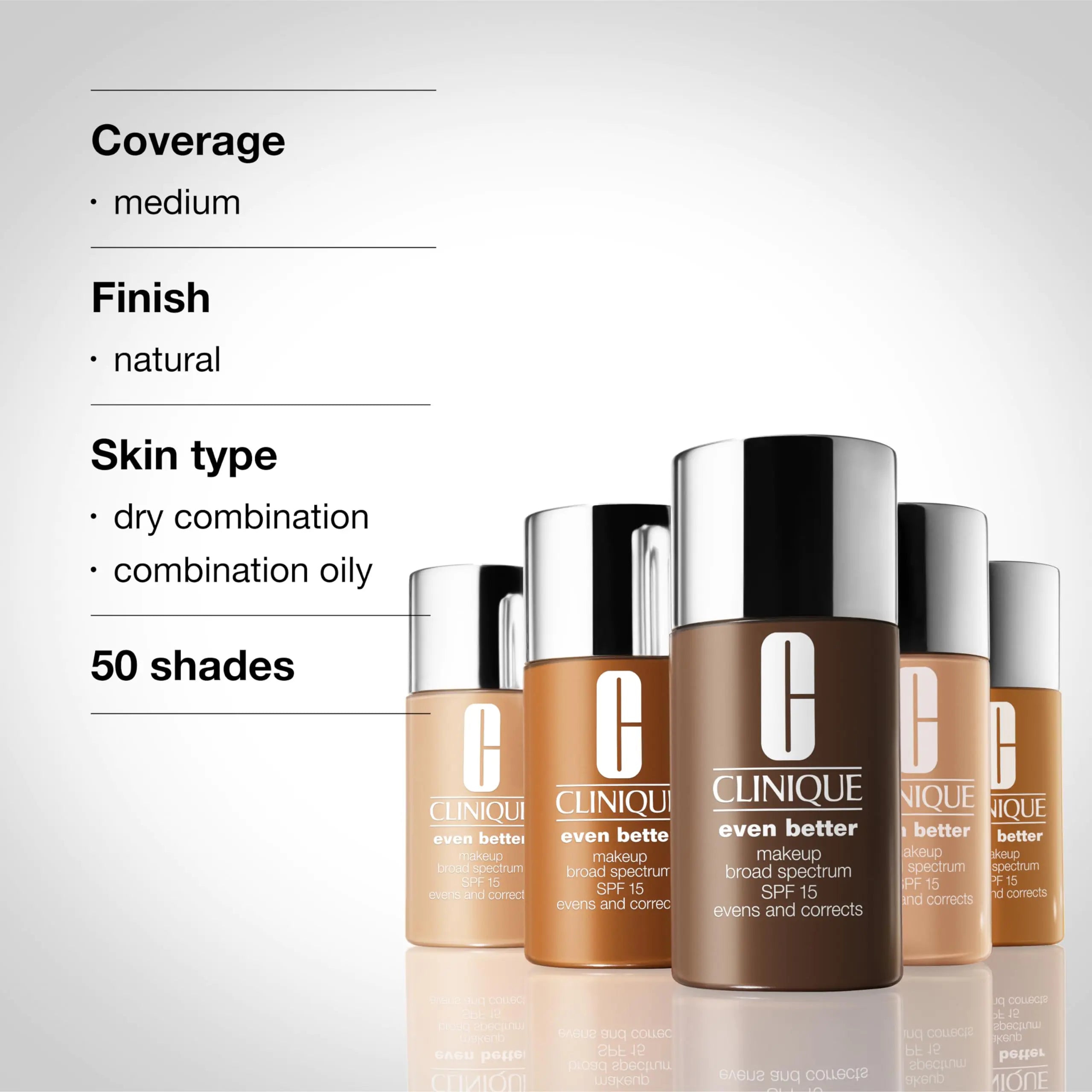 Clinique Even Better Makeup Medium Coverage Foundation Broad Spectrum SPF 15 - Vivareflex Online