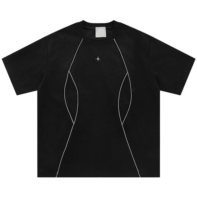 Men Suede Tshirt Reflective Striped Vivareflex Online