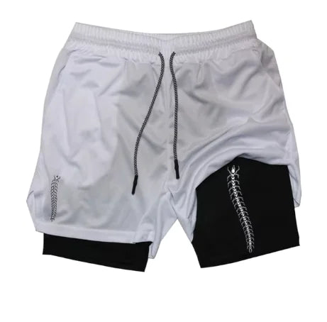 Print 2 in 1 Running Shorts for Men Gym Vivareflex Online