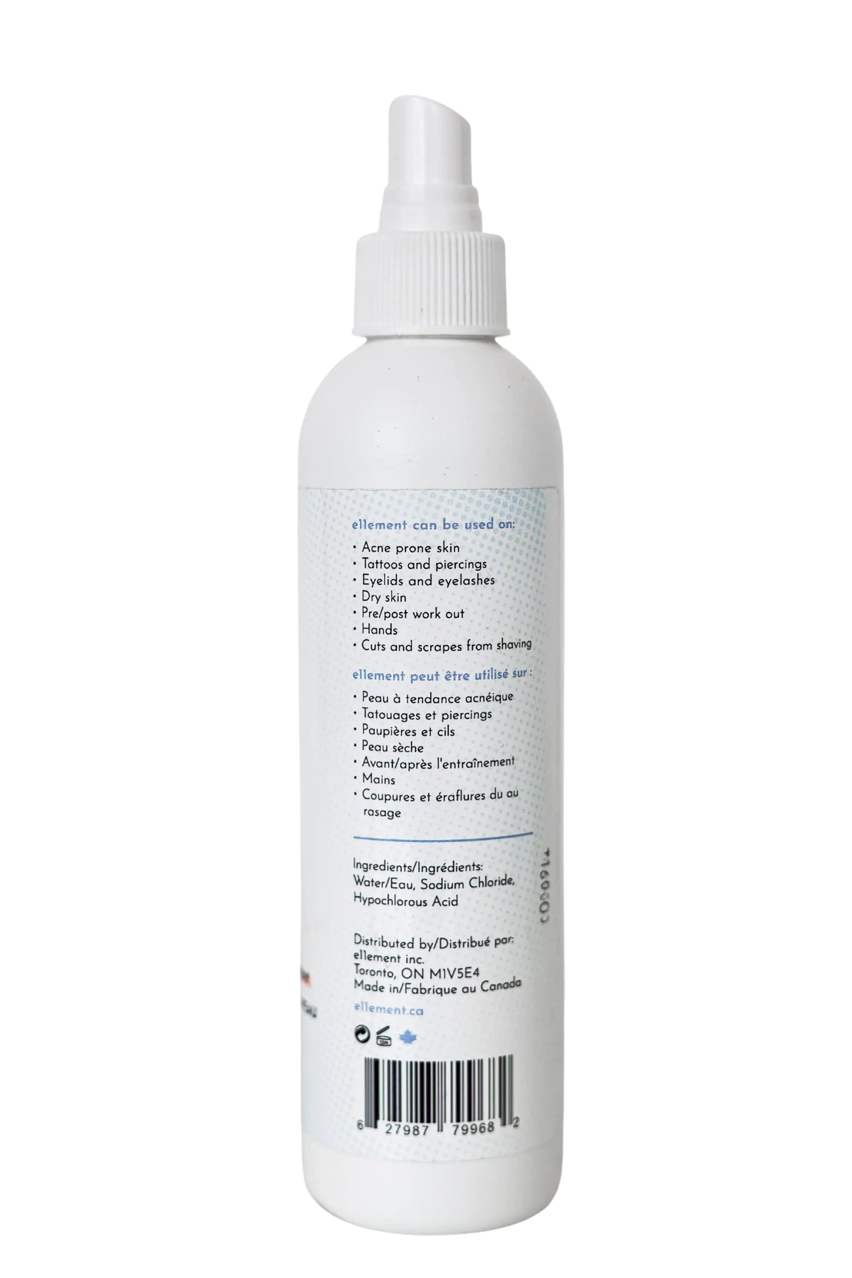 Spray de ácido hipocloroso para rostro y piel - HOCL - Seguro para usar en pieles propensas al acné - Eczema - Cuero cabelludo seco - Postoperatorio - Tónico - Limpiador de pestañas - Limpiador de rostro y manos (Grande 8 oz.) 8 Fl Oz (Paquete de 1) 