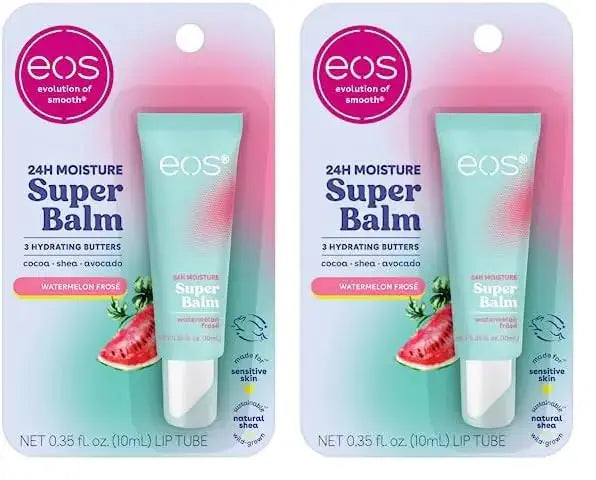 eos 24H Moisture Super Balm - Watermelon Frosé Lip Mask | Pack of 2 - Vivareflex Online