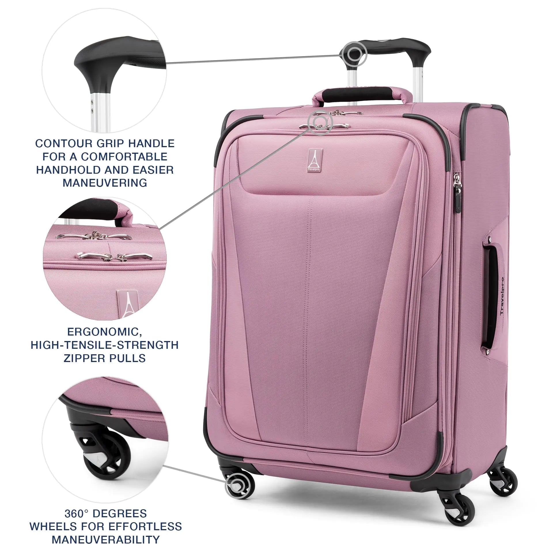 Travelpro Maxlite 5 Expandable Checked Luggage – Lightweight Spinner Suitcase for Men & Women - Vivareflex Online