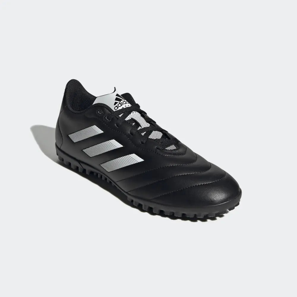 Zapatillas de fútbol unisex para adultos adidas Goletto VIII Turf 13.5, color negro, blanco y rojo 