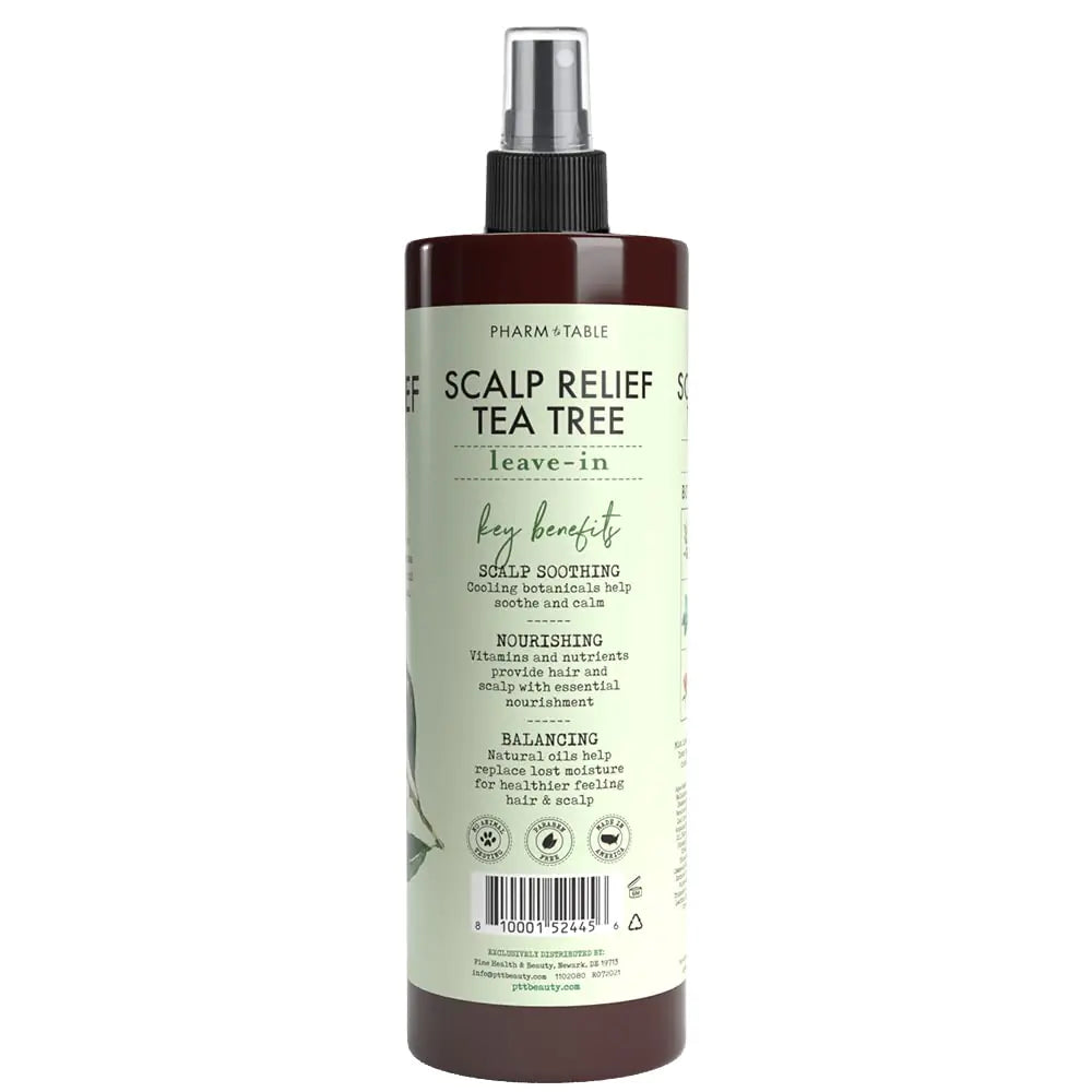 Après-shampooing sans rinçage à l’huile d’arbre à thé pour le cuir chevelu – Soulage les démangeaisons et la sécheresse du cuir chevelu et démêle les cheveux – 240 ml/8 fl oz