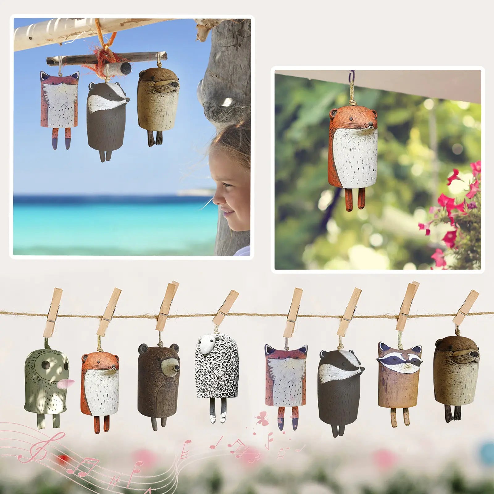 Vintage Animal Bell Wind Chimes - Vivareflex Online