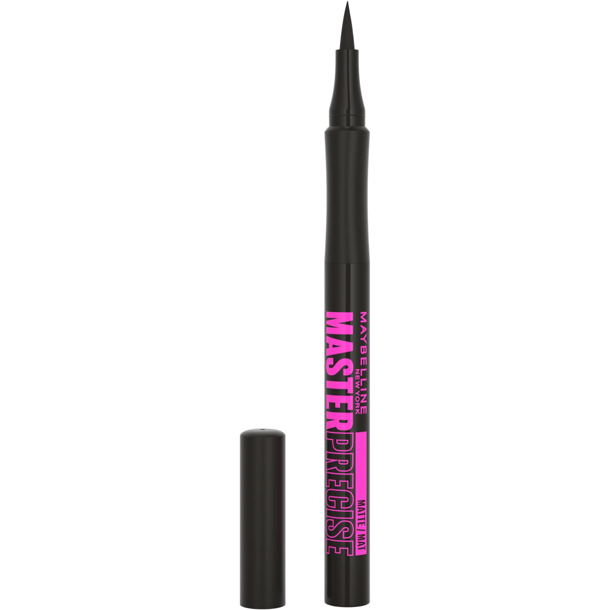 Maybelline Eyestudio Master Precise All Day - Delineador líquido resistente al agua, negro mate, 1 unidad (el empaque puede variar), 0,03 onzas (paquete de 1) 