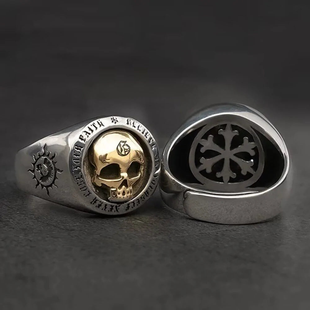 Vintage Skull Rings for Men: Domineering Hip-hop Punk Rock Jewelry Vivareflex Online