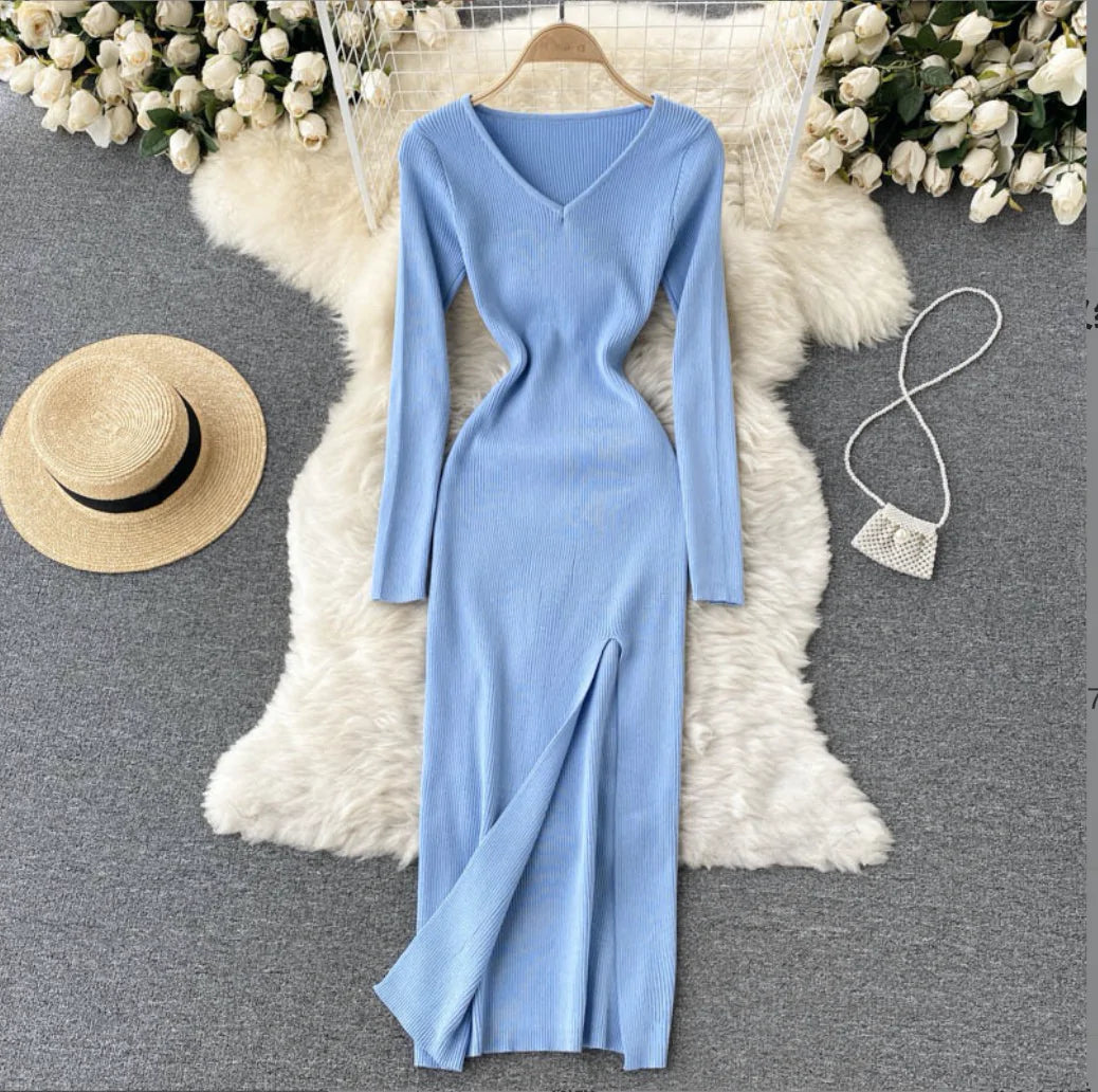 Tight Stretch Knitted Dress For Women Vivareflex Online