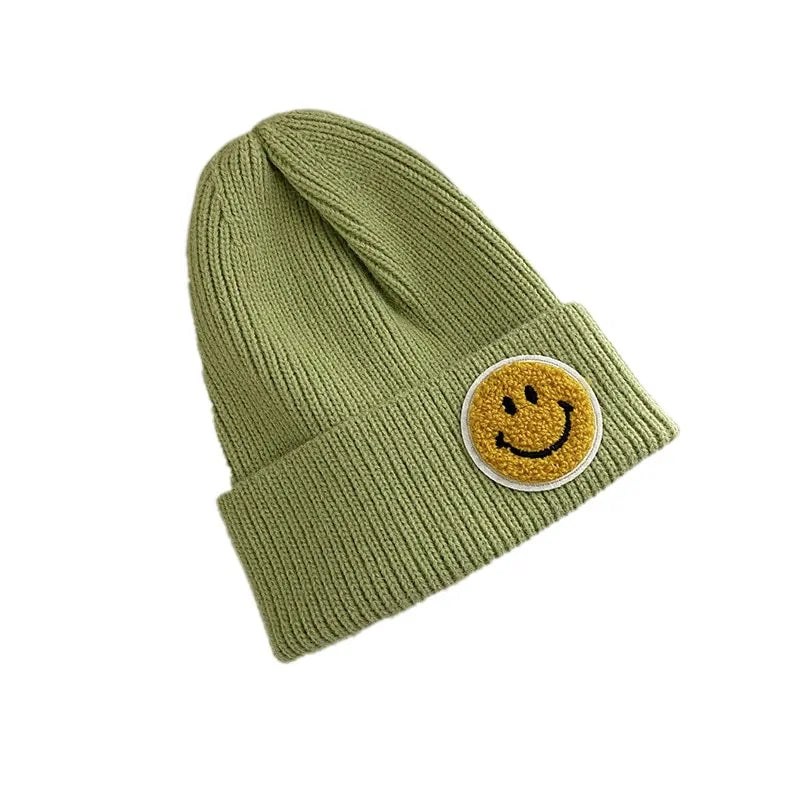 Smiley Face Warm Knitted Hat for Men And Women Vivareflex Online