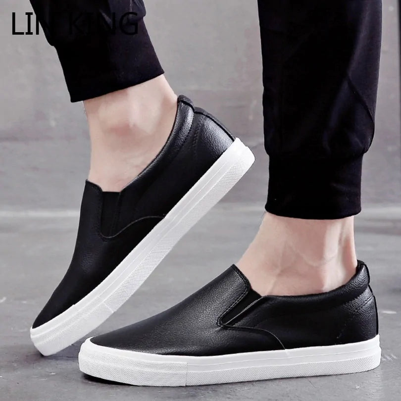 Classic Men Slip On Casual Leather Shoes Vivareflex Online