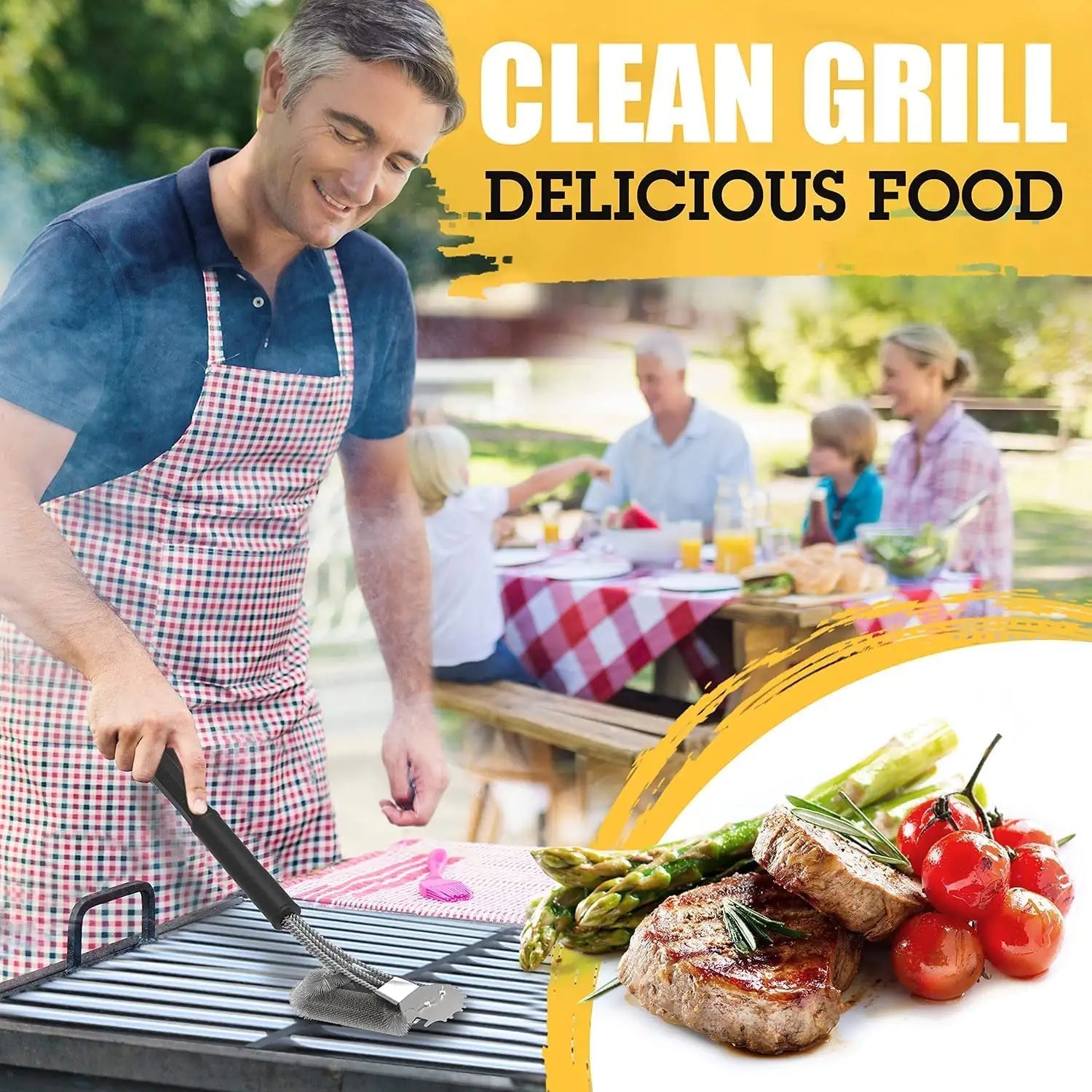 Ultimate Grill Master Brush & Scraper - Safe for All Grates Vivareflex Online