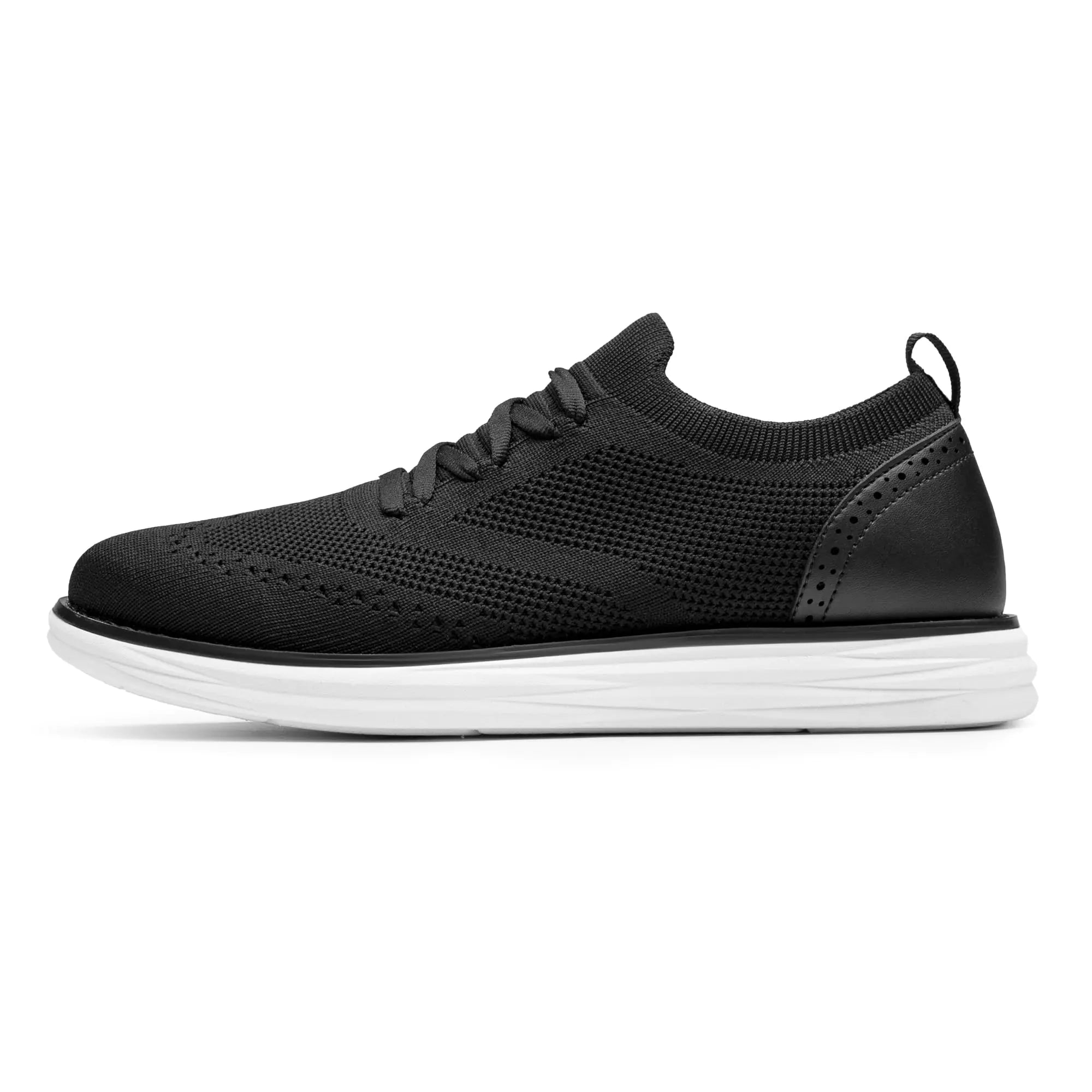 Baskets Oxford en maille Craft KnitFlex pour hommes de Bruno Marc, chaussures décontractées à lacets légères