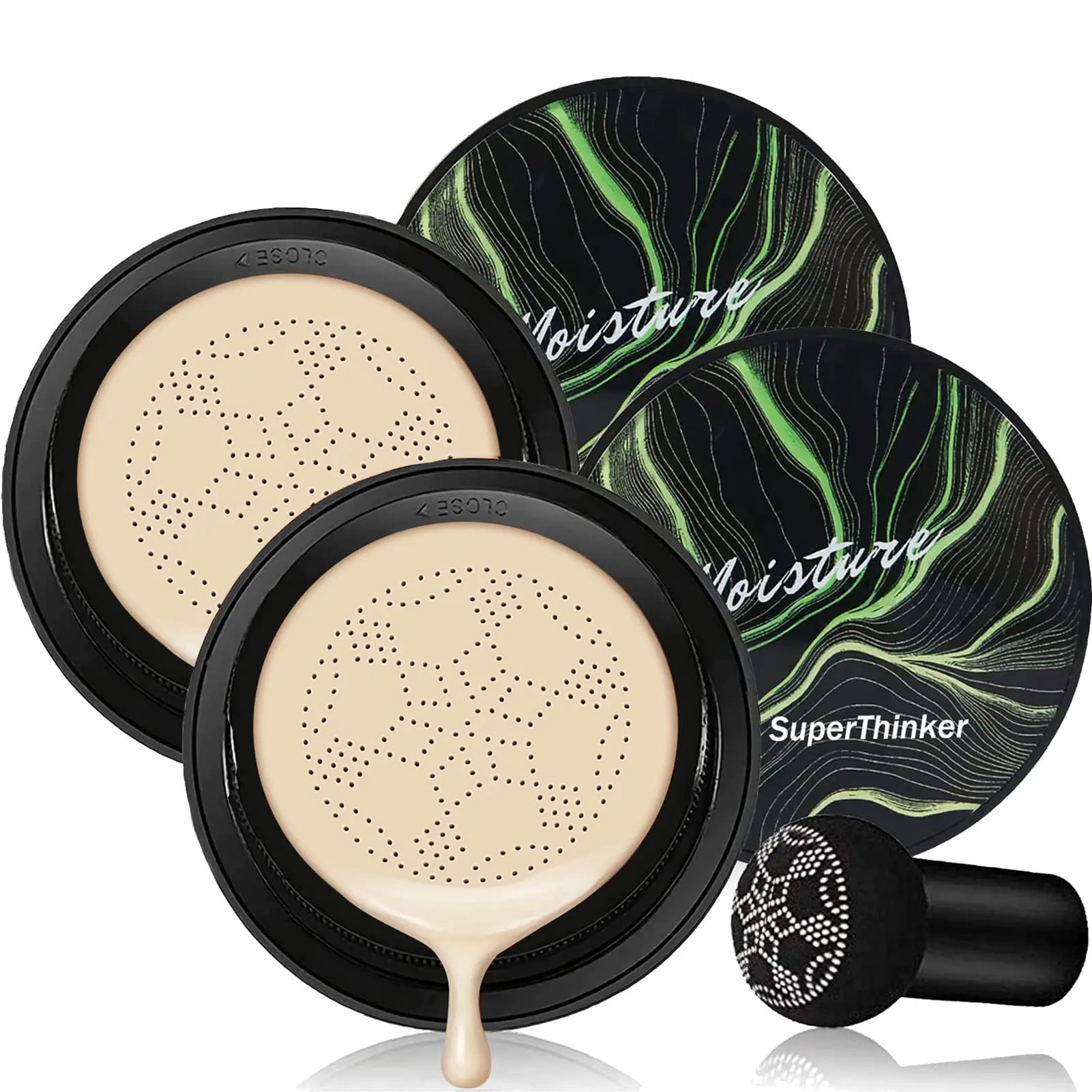 Crema CC con efecto memoria Mushroom Head Air Cushion: hidratante y de cobertura duradera