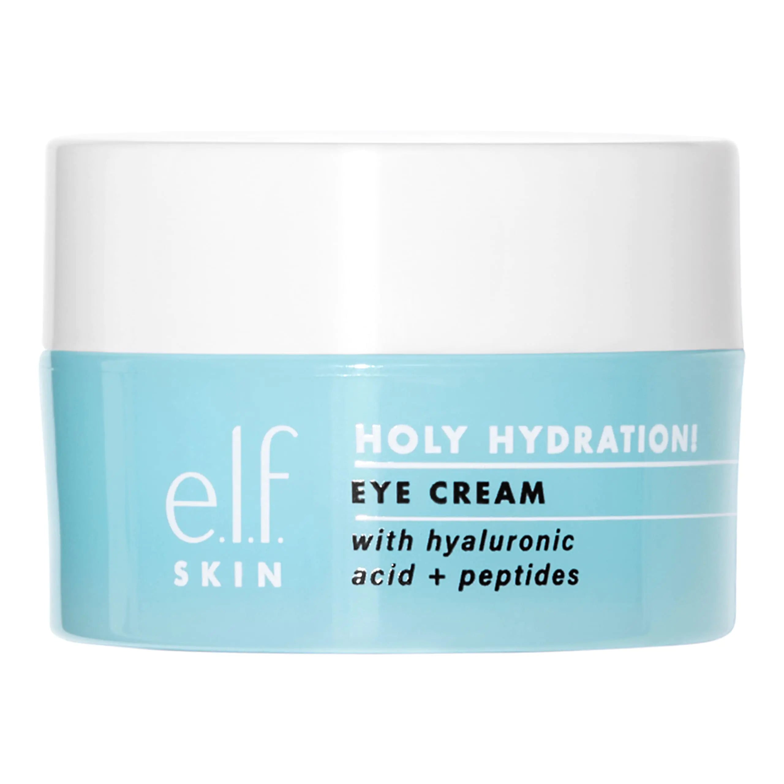 elf SKIN Holy Hydration! Crème pour les yeux, crème hydratante riche pour les yeux pour minimiser les cernes, infusée d'acide hyaluronique, végétalienne et sans cruauté, 0,53 once (paquet de 1)