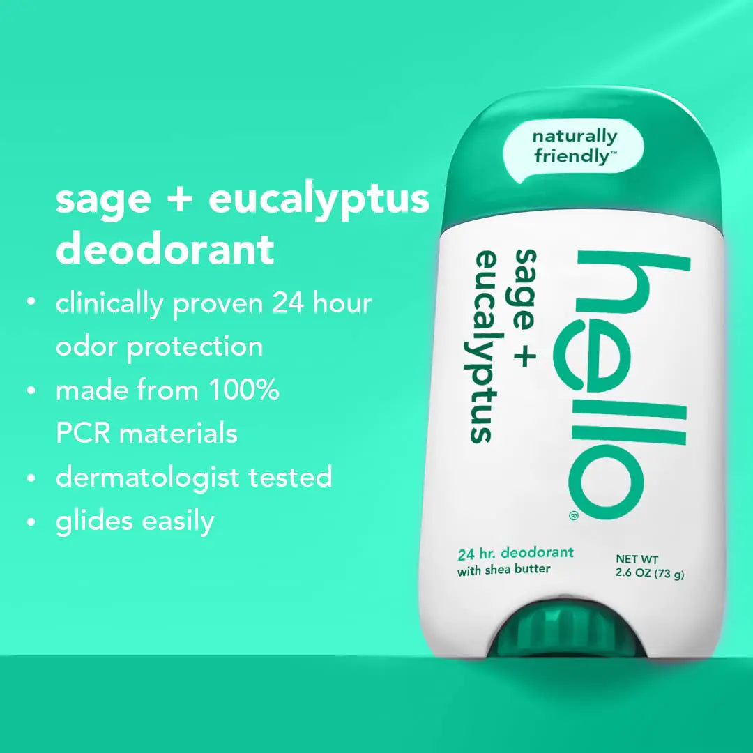 hello Sage + Eucalyptus Deodorant Shea Butter_Vivareflex_Online