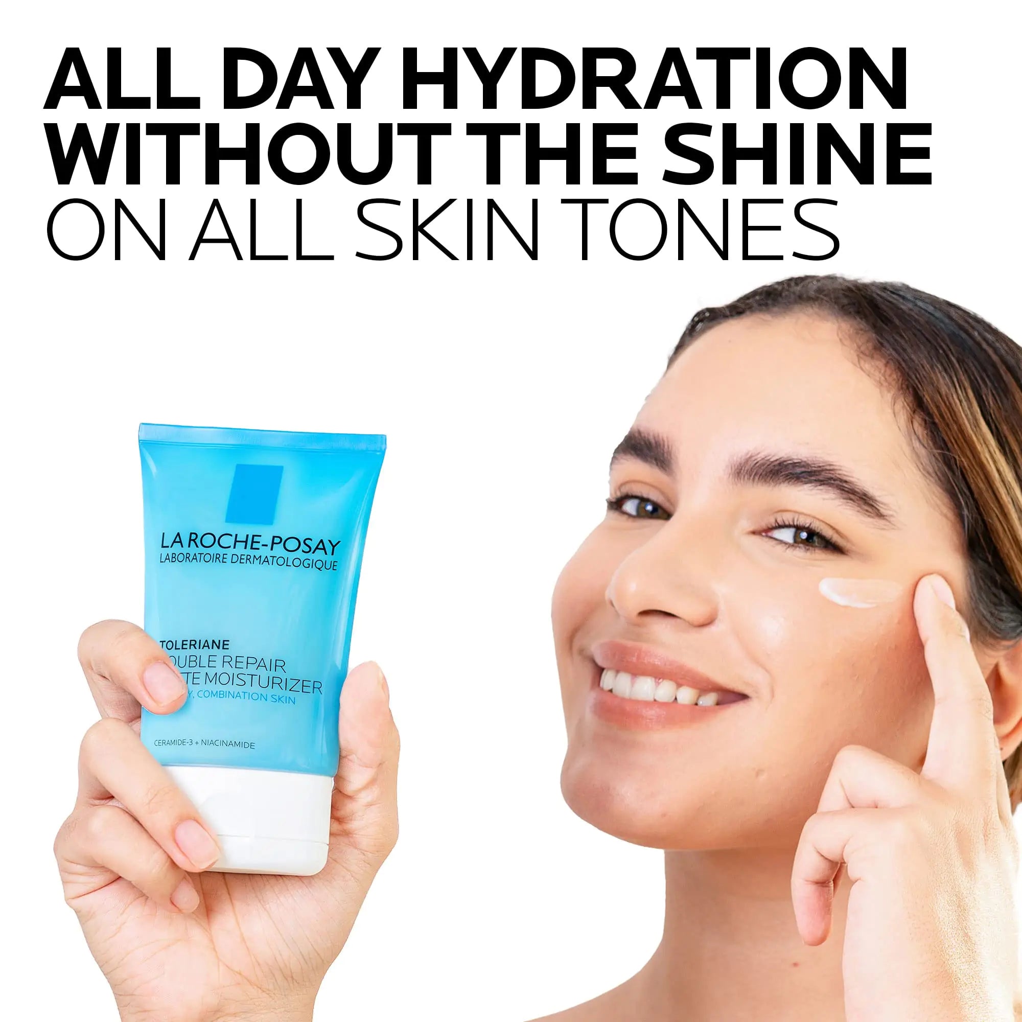 La Roche-Posay Toleriane Double Repair Matte Daily Face Moisturizer for Oily Skin with Ceramide & Niacinamide - Oil-Free, All Skin Tones - Vivareflex Online