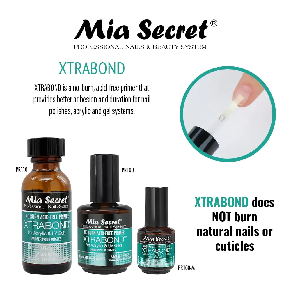 Mia Secret Professional Nail Prep pH Balance Dehydrator & XtraBond Acid-Free Primer 0.5 oz + - Vivareflex Online