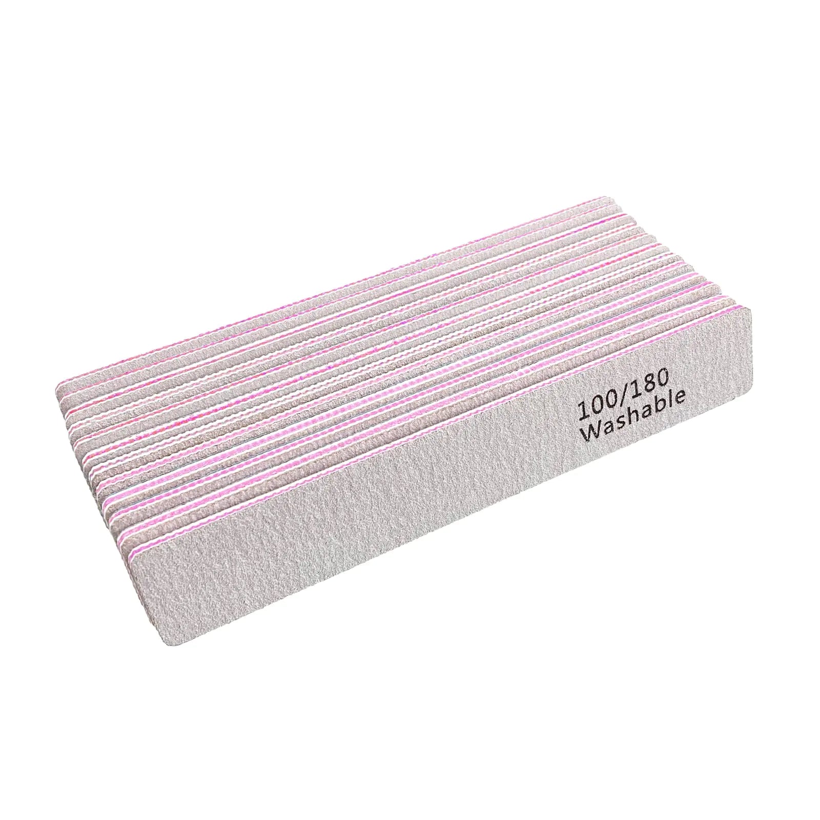 12 PCS Professional Nail Files - 100/180 Grit Washable Manicure Tools Vivareflex Online