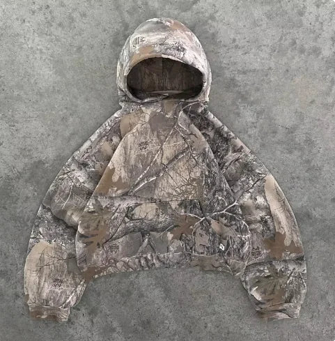 Retro Hoodie Men Printed Camouflage Vivareflex Online