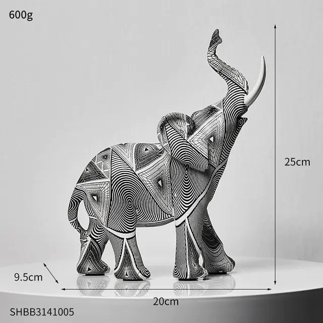 Painting Art Elephant Sculptures & Figurines Modern Decoration - Vivareflex Online