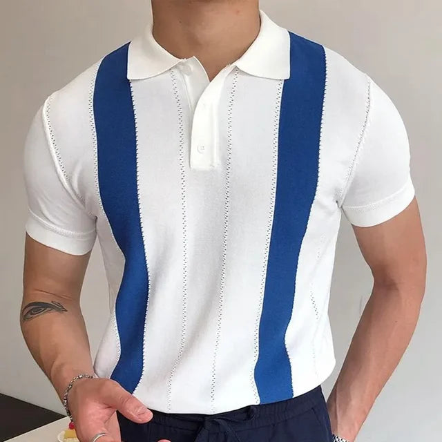 Men Short-sleeved Knitted Polo Vivareflex Online