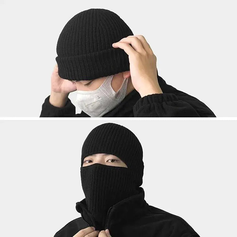 2 In 1 Mask Beanies Men Winter Headgear Vivareflex Online