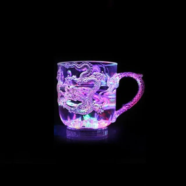 Verre acrylique inductif de couleur arc-en-ciel