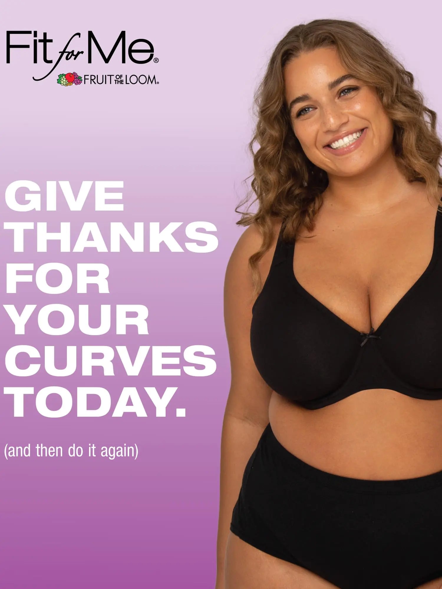 Fit For Me By Fruit of the Loom Women's Plus Size Cotton Unlined Underwire Bra-Pinch-Free Straps - Side and Back Smoothing 40DDD Heather Grey/Black Hue