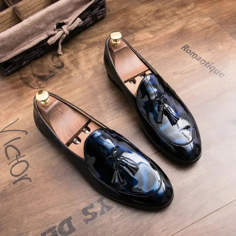 il Lussone - Italian Style Patent Leather Loafers for Men Vivareflex Online
