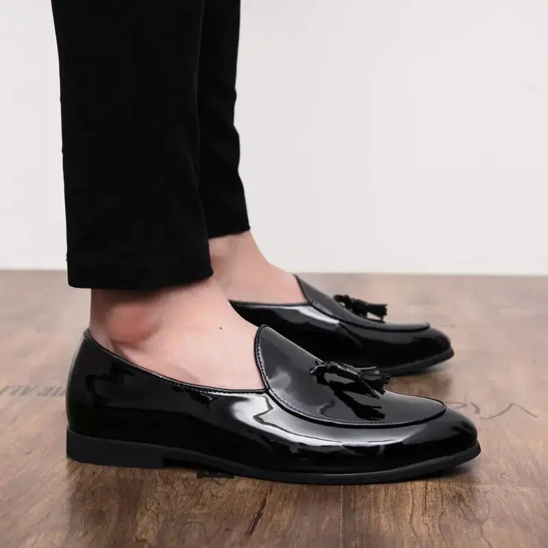il Lussone - Italian Style Patent Leather Loafers for Men Vivareflex Online