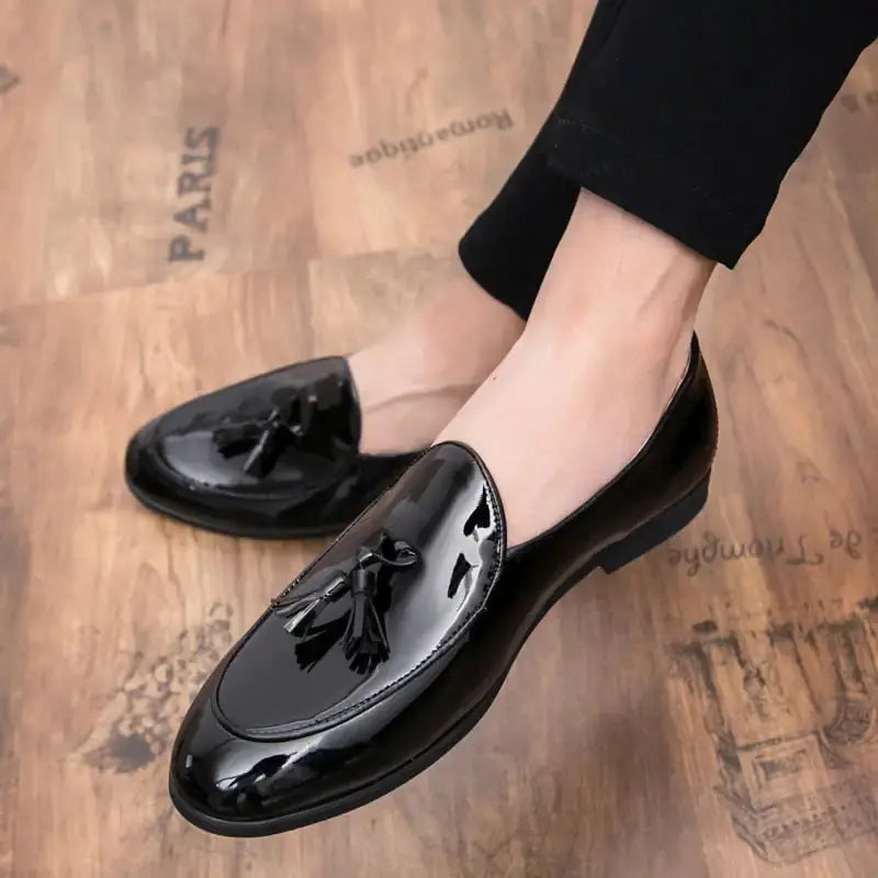 il Lussone - Italian Style Patent Leather Loafers for Men Vivareflex Online