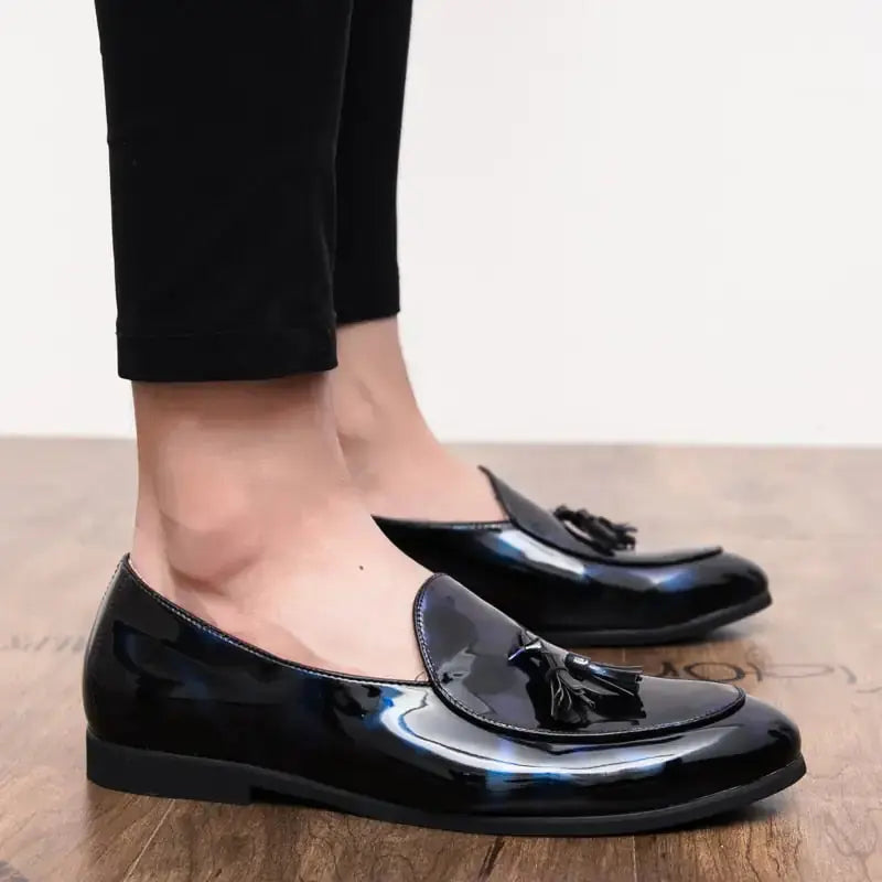 il Lussone - Italian Style Patent Leather Loafers for Men Vivareflex Online