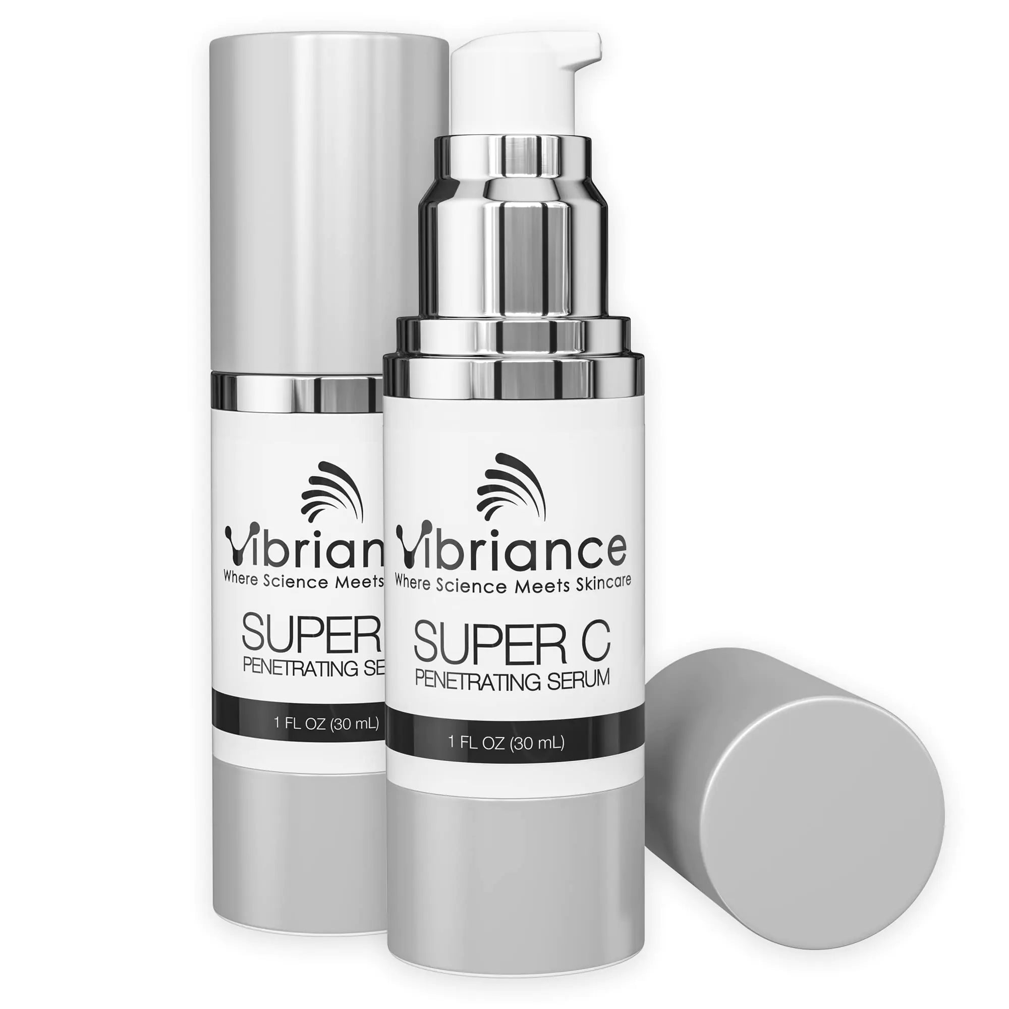 Suero Vibriance Super C para pieles maduras, fabricado en EE. UU., fórmula todo en uno que hidrata, reafirma, tensa, suaviza, combate las manchas de la edad y las arrugas, suero con vitamina C; 1 fl oz - Paquete de 2 1 fl oz (paquete de 2) 