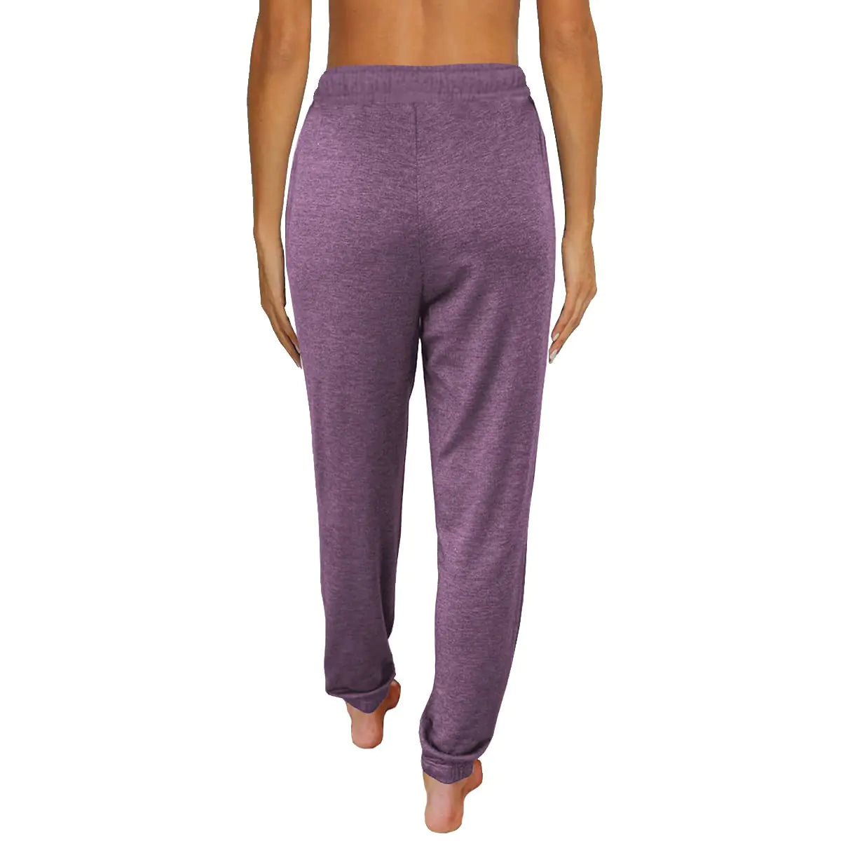 Pantalones deportivos holgados AUTOMET para mujer con bolsillos - Pantalones de pijama para mujer - Pantalones de chándal para correr para mujer Ropa de otoño 2024 Morado claro XX-Large