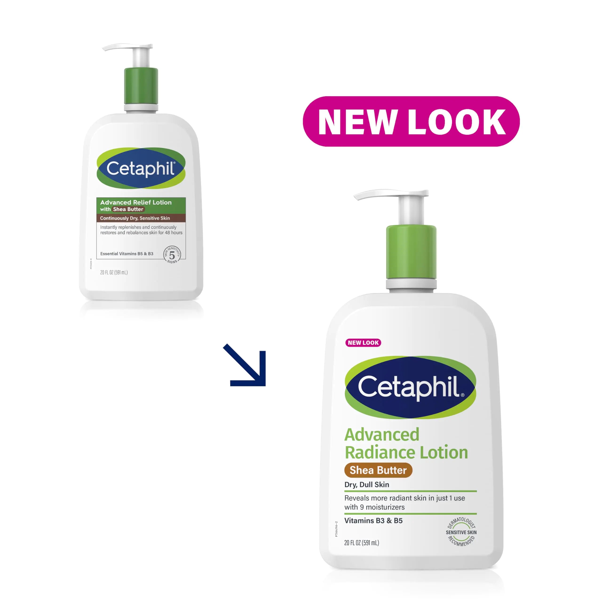 Cetaphil Advanced Relief Body Lotion with Shea Butter for Dry, Sensitive Skin, 20oz – Fragrance-Free & Hypoallergenic