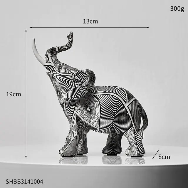 Painting Art Elephant Sculptures & Figurines Modern Decoration - Vivareflex Online