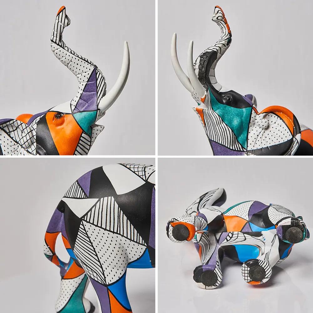 Painting Art Elephant Sculptures & Figurines Modern Decoration - Vivareflex Online