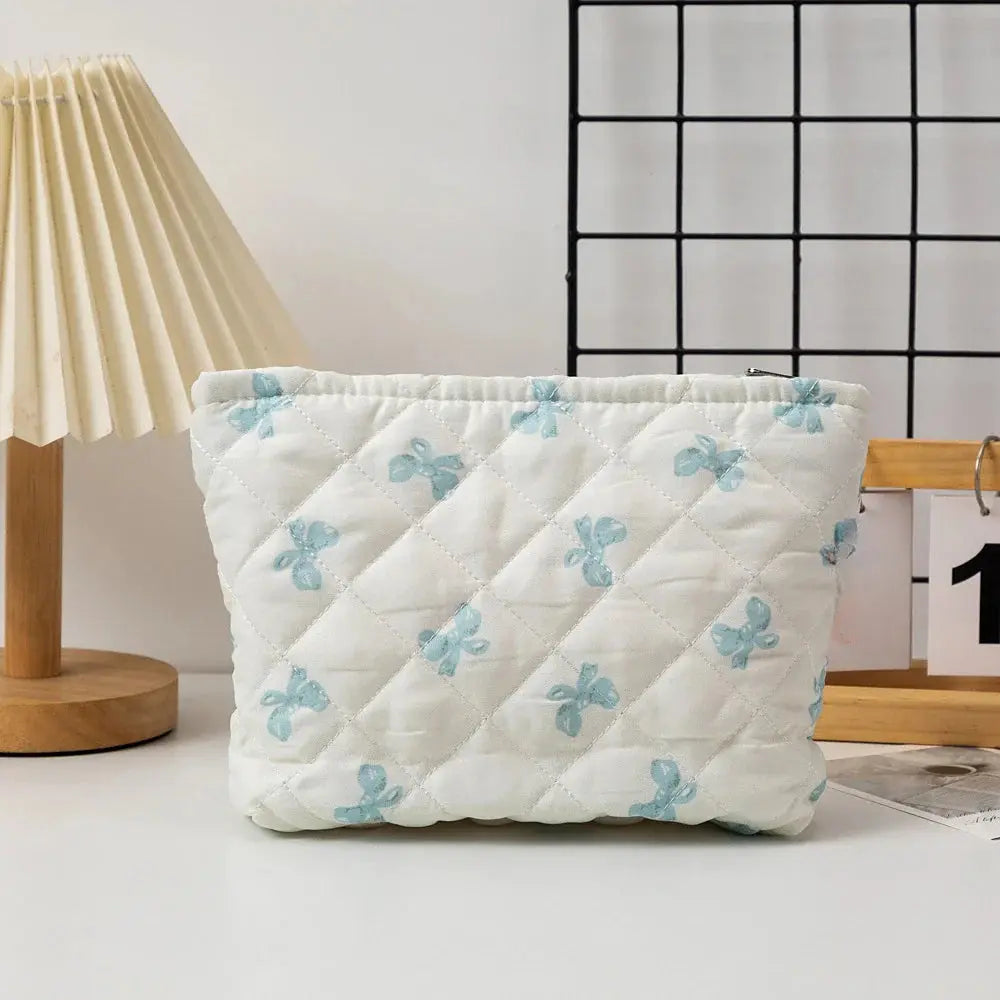 kawaii makeup Ladies Travel Storage Bag New bow Women's Cosmetic Bags Cute Portable Girls Pencil Case Makeup Bag Handbags Ultimate Bag Store