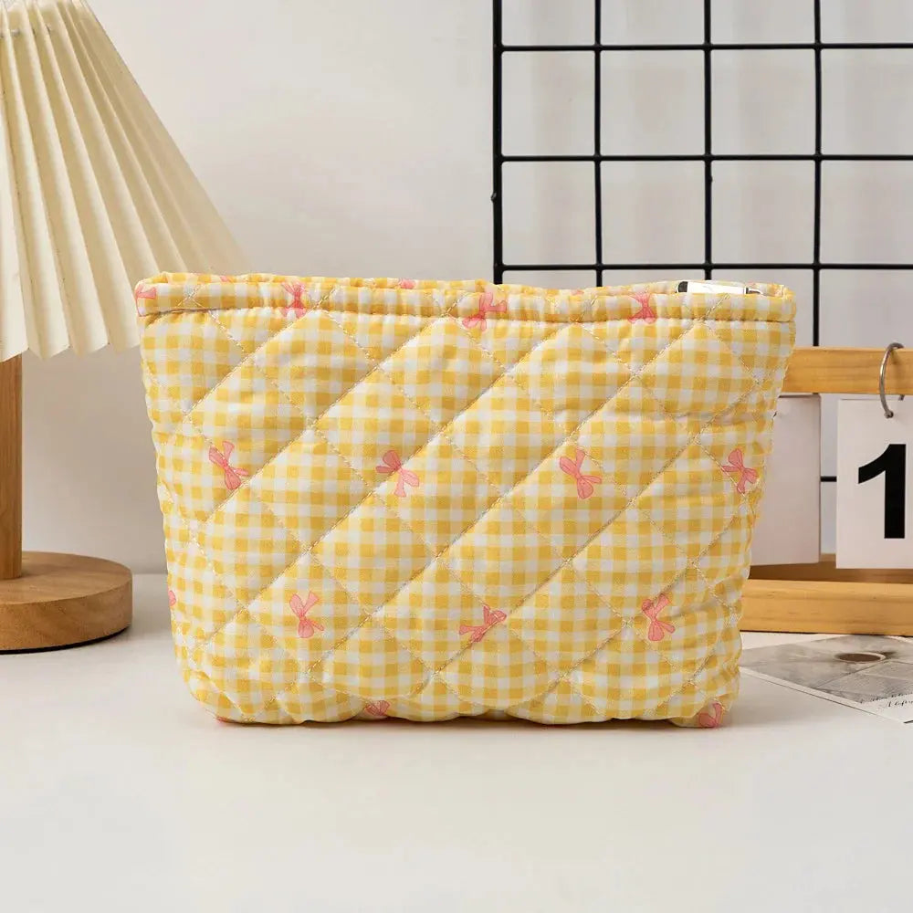 kawaii makeup Ladies Travel Storage Bag New bow Women's Cosmetic Bags Cute Portable Girls Pencil Case Makeup Bag Handbags Ultimate Bag Store