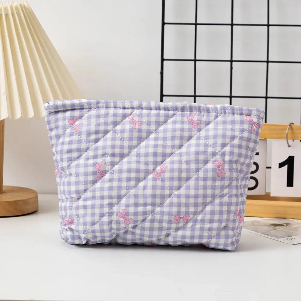 kawaii makeup Ladies Travel Storage Bag New bow Women's Cosmetic Bags Cute Portable Girls Pencil Case Makeup Bag Handbags Ultimate Bag Store