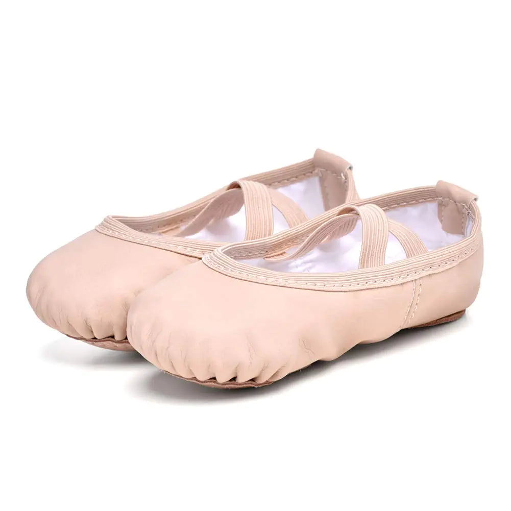 Zapatillas de ballet Stelle para niñas pequeñas, zapatillas de ballet de cuero suave para niños pequeños, niños pequeños y niños grandes, 9, color rosa 