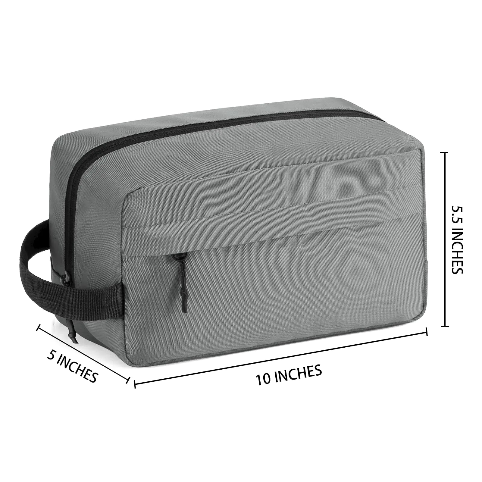 Trousse de toilette de voyage Vorspack pour homme - Grande trousse de toilette à suspendre résistante à l'eau pour accessoires de toilette - Gris