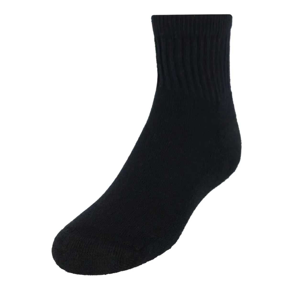 Calcetines Hanes para niños, con acolchado doble resistente y sin costuras en el tobillo, paquete de 12 pares, calcetines invisibles grandes, color negro, paquete de 12