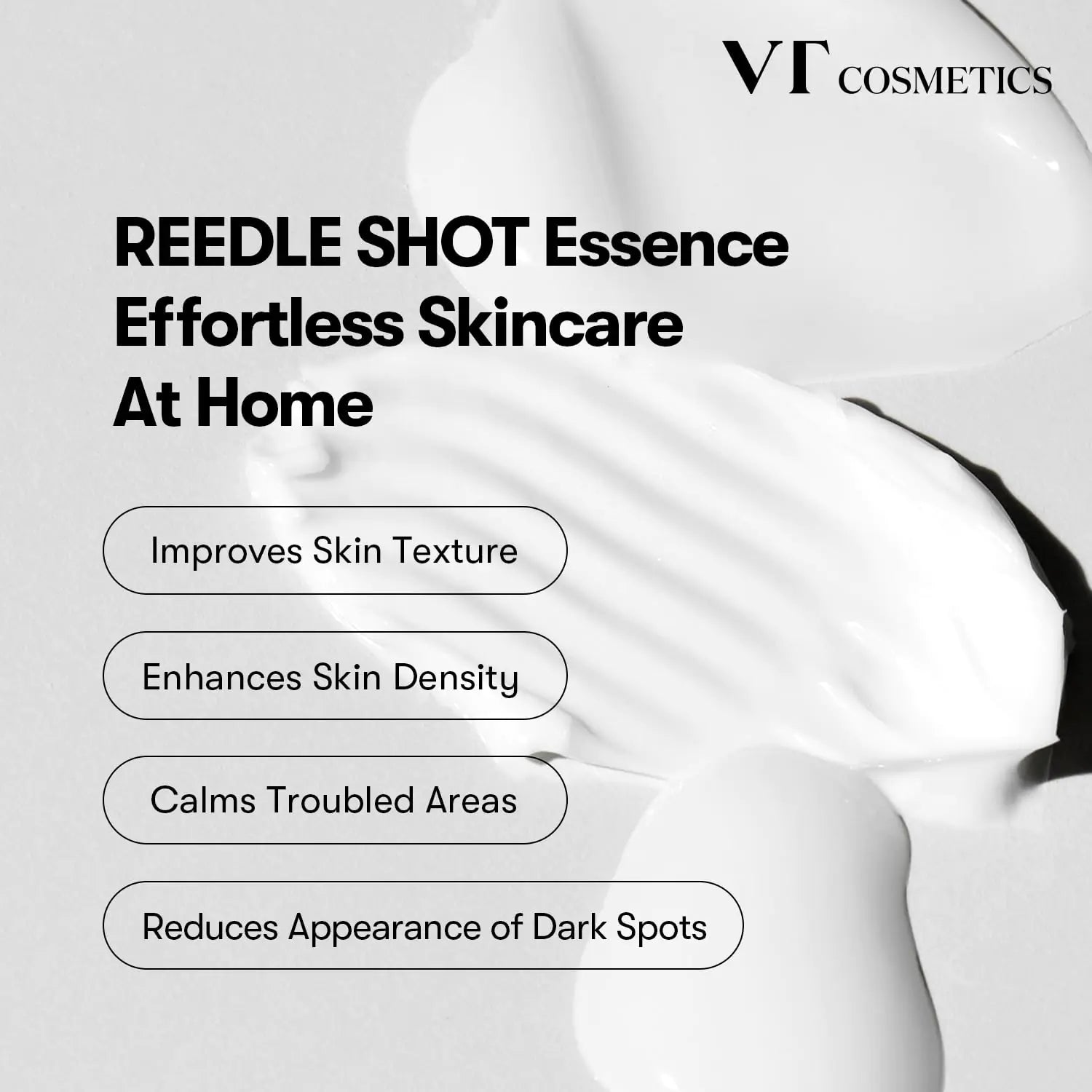 VT COSMETICS CICA Reedle Shot 100 Essence | Daily Face Essence for Soft Skin, Centella Complex, Hyaluronic Acid, Green Propolis Extract for All Skin Types 1.69Fl Oz (50ml)