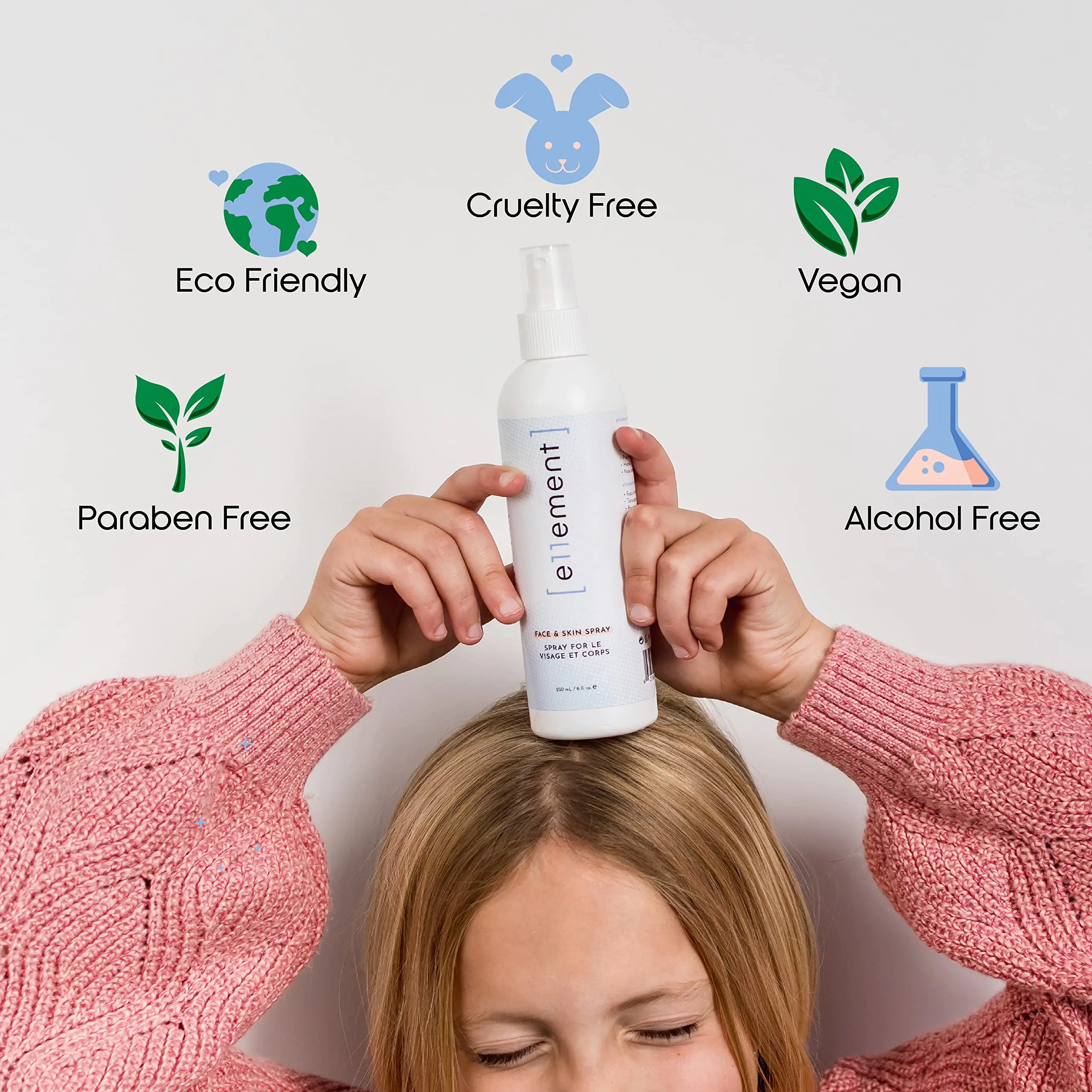 Spray de ácido hipocloroso para rostro y piel - HOCL - Seguro para usar en pieles propensas al acné - Eczema - Cuero cabelludo seco - Postoperatorio - Tónico - Limpiador de pestañas - Limpiador de rostro y manos (Grande 8 oz.) 8 Fl Oz (Paquete de 1) 