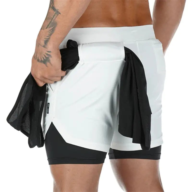 Camo 2-in-1 Running Shorts For Men Vivareflex Online