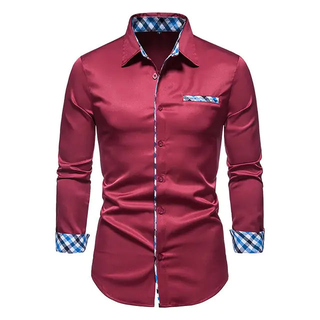 Patchwork Formal Shirts for Men Vivareflex Online