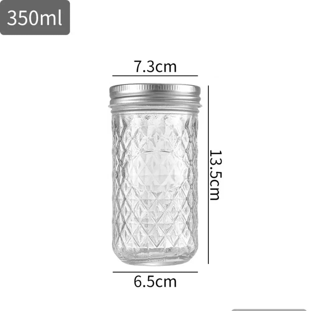 Bouteille scellée en verre transparent