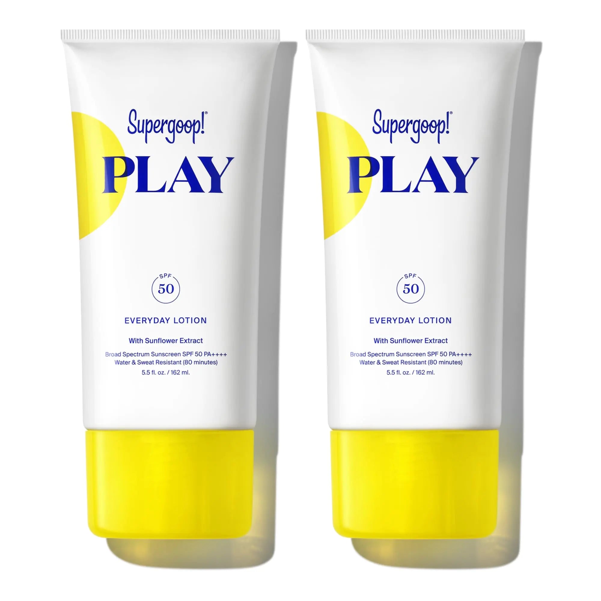 Loción de uso diario Supergoop! PLAY FPS 50: protector solar de amplio espectro (paquete de 2, 5,5 fl oz)