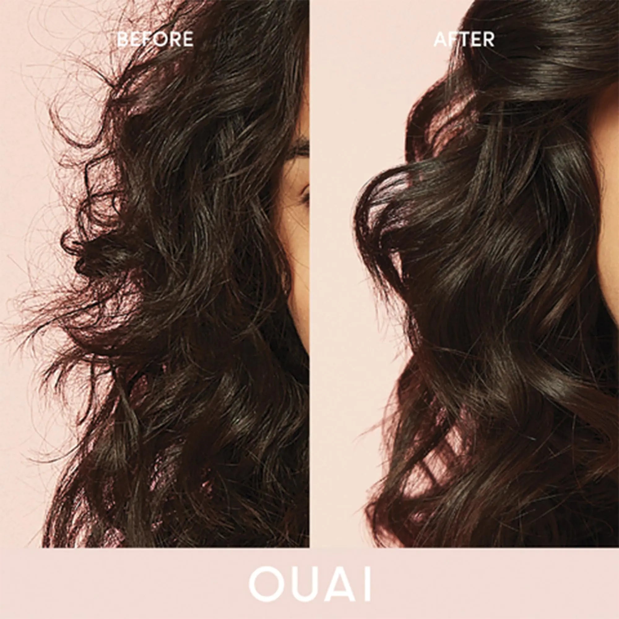 OUAI Anti Frizz Cream - Moisturizing Hair Cream with Frizz Control & Heat Protection - Provides Lasting Hydration with Jackfruit & Beetroot Extract - Paraben, Phthalate & Sulfate Free (6 oz) 6 Ounce (Pack of 1)